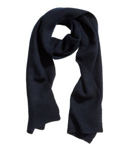 Men's cashmere black scarf